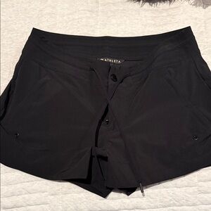 Athleta Black Drawstring Performance Shorts